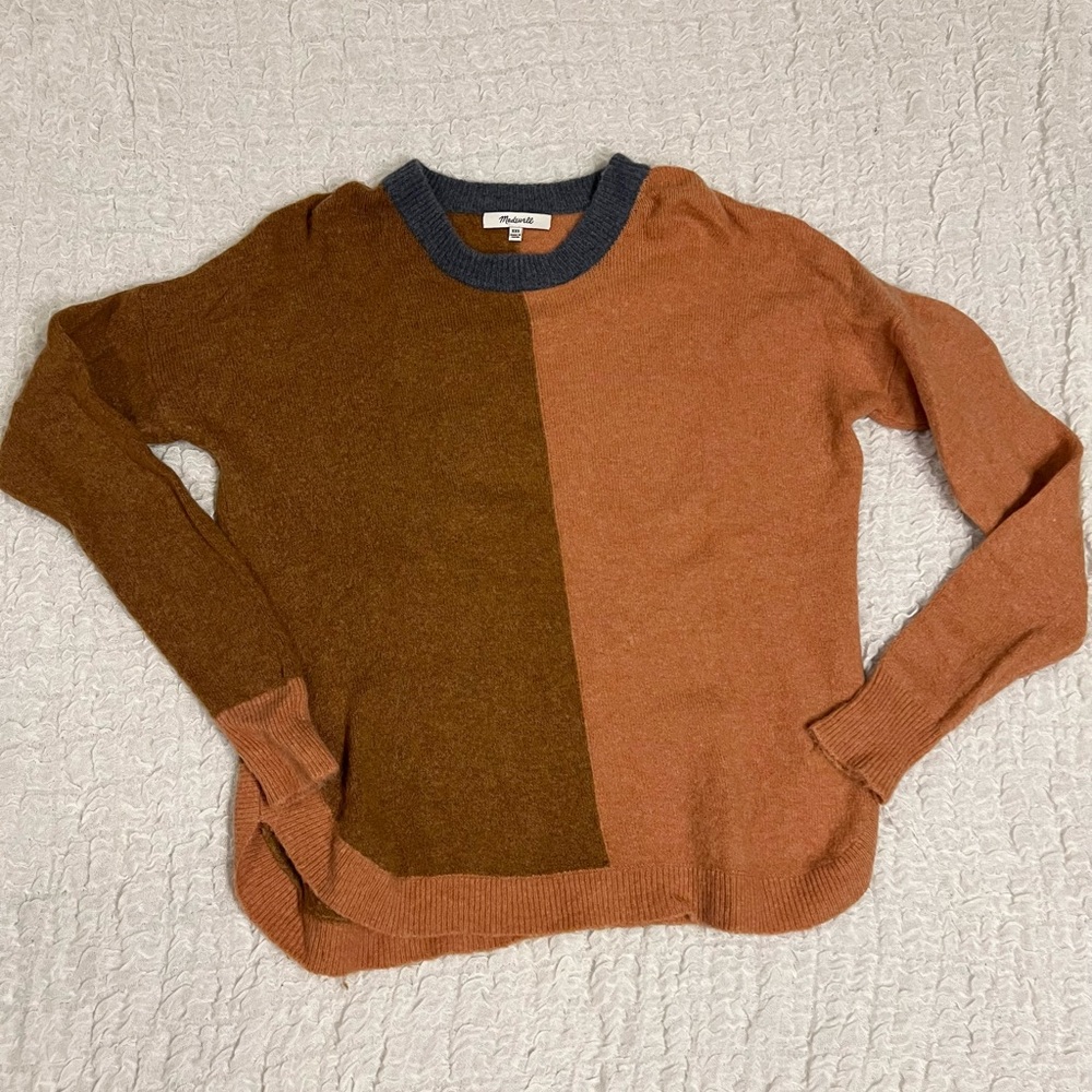 Madewell Westlake Colorblock Pullover Sweater, 
women’s XXS